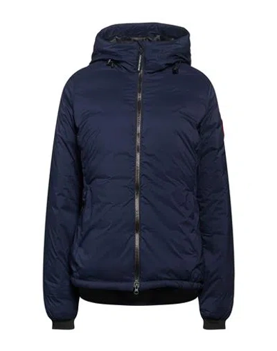 Canada Goose Woman Puffer Navy Size Xs Nylon In Blue