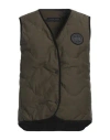 Canada Goose Woman Vest Military Green Size M Cotton, Polyamide