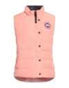 Canada Goose Woman Vest Salmon Pink Size S Polyester, Cotton