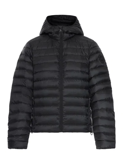 Canada Goose Women Aethera Tonal Label Hooded Jacket In Blue