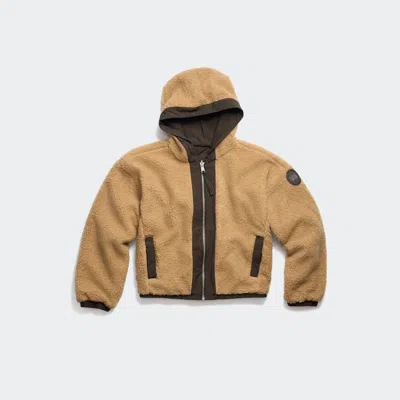 Canada Goose Women's Alberni Reversible Fleece Bomber In Brown