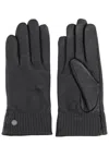 Canada Goose Leather Gloves In Brown