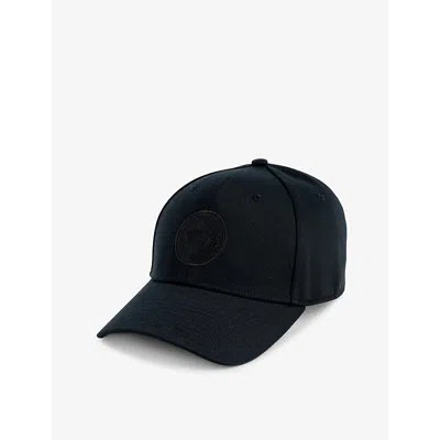 Canada Goose Womens Black Brand-embroidered Woven Cap