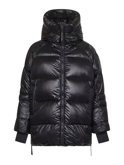 Canada Goose Black Cypress Hooded Puffer Jacket In Brown