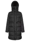 Canada Goose Women Black Montgomery Tonal Label Hooded Jacket In Multi