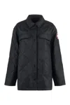 CANADA GOOSE WOMEN'S BLACK QUILTED OVERSHIRT FOR FW23