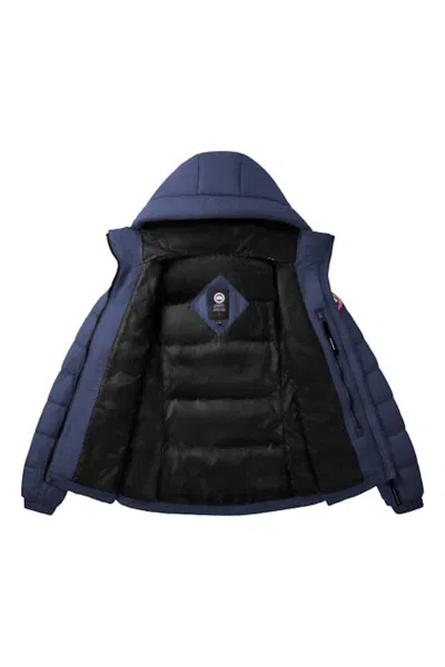 Pre-owned Canada Goose Women's  Abbott Hoody In Atlantic Navy Blue