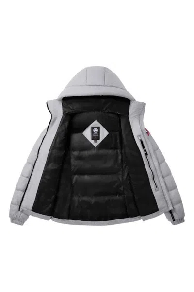 Pre-owned Canada Goose Women's  Abbott Hoody In Silver Birch