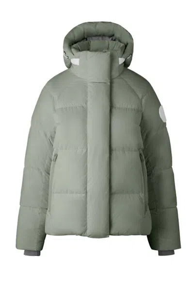 Pre-owned Canada Goose Women's  Junction Pastel Parka In Jacket Sagebrush In Brown