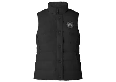 Pre-owned Canada Goose Women's  Label Freestyle Vest In Black