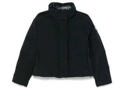 Pre-owned Canada Goose Women's  Label Grandview Cropped Jacket In Black