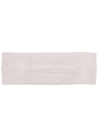 Pre-owned Canada Goose Women's  Tonal Emblem Ear Warmer In Lucent Rose In Pink