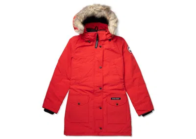 Pre-owned Canada Goose Women's  Trillium Parka Jacket In Red