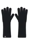 Canada Goose Black Logo-plaque Cashmere Gloves In Black