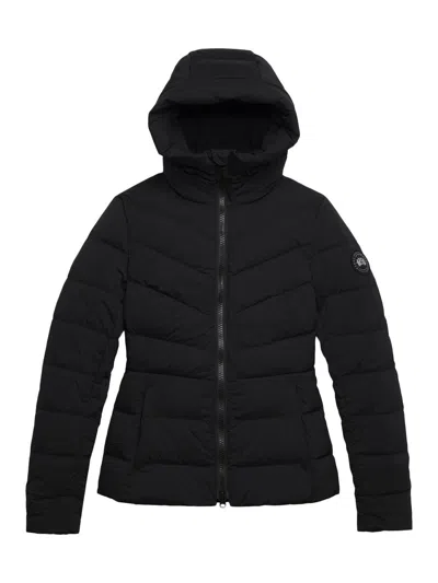 Canada Goose Women's Clair Chevron Quilted Slim-fit Jacket In Black