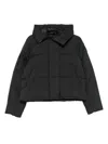 Canada Goose Hooded Long Sleeve Puffer Jacket In Black