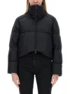 Canada Goose Garnet Cropped Puffer Jacket In Black