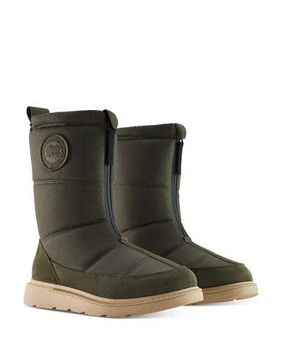 Canada Goose Women's Cypress Fold Down Puffer Boots In Military Green