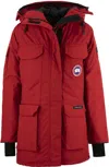 Canada Goose Expedition Parka Adjustable Hood Jacket In Red