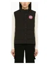 Canada Goose Padded Quilted Sleeveless High Neck Vest In Light Blue