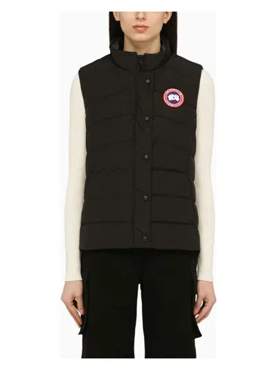 CANADA GOOSE WOMEN'S FREESTYLE BLACK NYLON WAISTCOAT