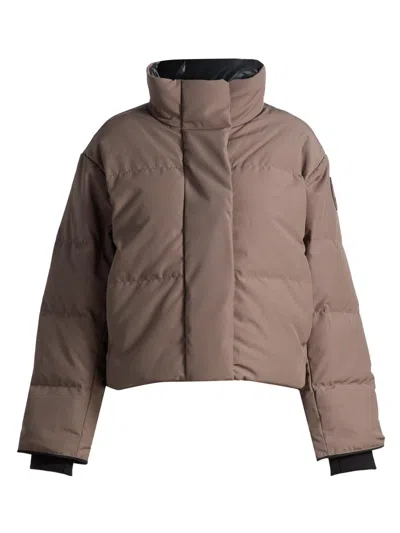 Canada Goose Women's Grandview Crop Jacket In Brown