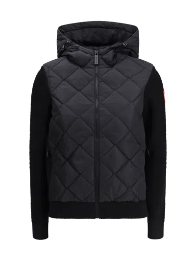 CANADA GOOSE CANADA GOOSE WOMEN HYBRIDGE® QUILTED KNIT HOODED DOWN JACKET
