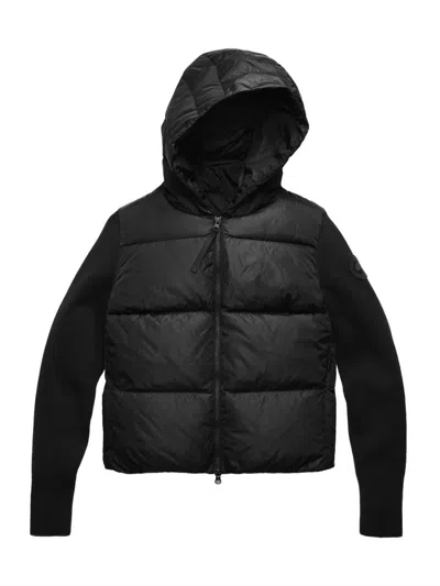 Canada Goose Hybridge Mixed Media 750 Fill Power Down Puffer Jacket In Black