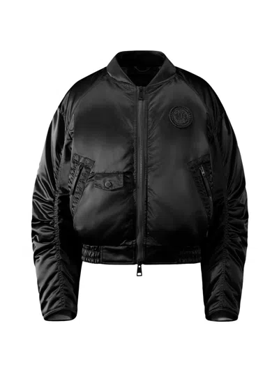 Canada Goose Women's Jade Satin & Down Bomber Jacket In Black