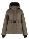 Canada Goose Mckenna Hooded Short Down Jacket In Mud