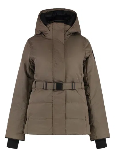 CANADA GOOSE WOMEN'S MCKENNA HOODED SHORT DOWN JACKET
