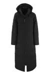 Canada Goose Long-length Padded Jacket In Black