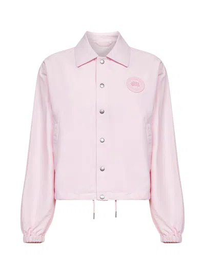Canada Goose Women Pink Wool Blend Regency Shirt Jacket