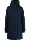 Canada Goose Shelburne Quilted Parka In Navy Blue