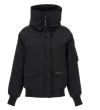 Canada Goose Chilliwack Hooded Shell Down Bomber Jacket In Black