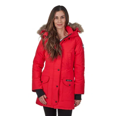 Pre-owned Canada Goose Women's Trillium Parka In Red