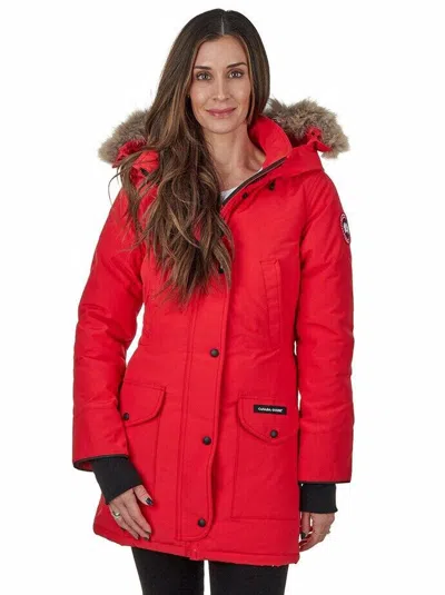 Pre-owned Canada Goose Women's Trillium Parka In Red