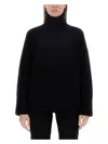 Canada Goose Oversized Knit Sweater Side Slits In Black