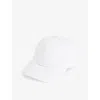CANADA GOOSE CANADA GOOSE WOMEN'S WHITE WEEKEND LOGO-EMBROIDERED STRETCH-COTTON BASEBALL CAP