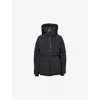Canada Goose Womens Black - Noir Chelsea Hooded Woven-down Parka In Black