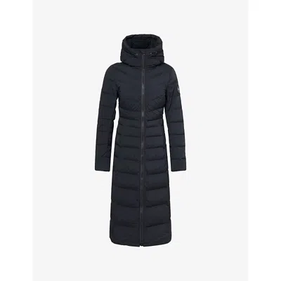 Canada Goose Womens Clair Long Nylon-down Coat Black