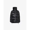 Canada Goose Womens Cypress Hooded Shell-down Puffer Coat Black In Black