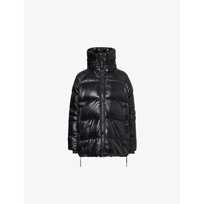 Canada Goose Womens Cypress Hooded Shell-down Puffer Coat Black