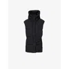 Canada Goose Rayla Belted Hooded Water Repellent 750 Fill Power Down Vest In Black