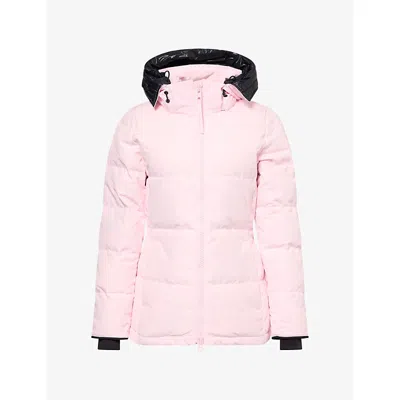 Canada Goose Womens Chelsea Tonal Disc Down Parka Bloom Pink