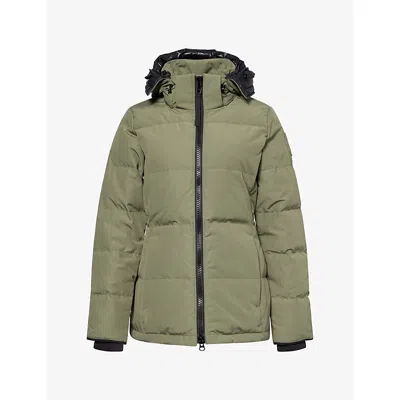 Canada Goose Womens Chelsea Tonal Disc Down Parka Vireo Green-vert Vireo