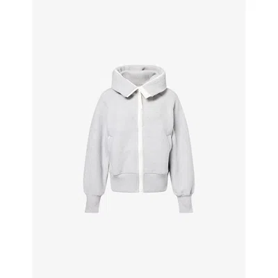 CANADA GOOSE WOMENS GREIGE - GREGE CHILLIWACK FLEECE WOOL-BLEND JACKET
