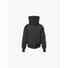 Canada Goose Womens Black - Noir Chilliwack Hooded Woven-down Jacket In Black