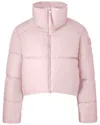 Canada Goose Womens Garnet Cropped Puffer, L In Pink