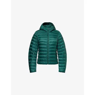 Canada Goose Womens Glade Green Aethera Padded Hooded Nylon-down Jacket Xs